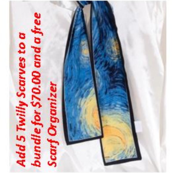 Thin Purse Scarf / Hairband / Scarf - #314 / 5 for $70 - Picture 5 of 5